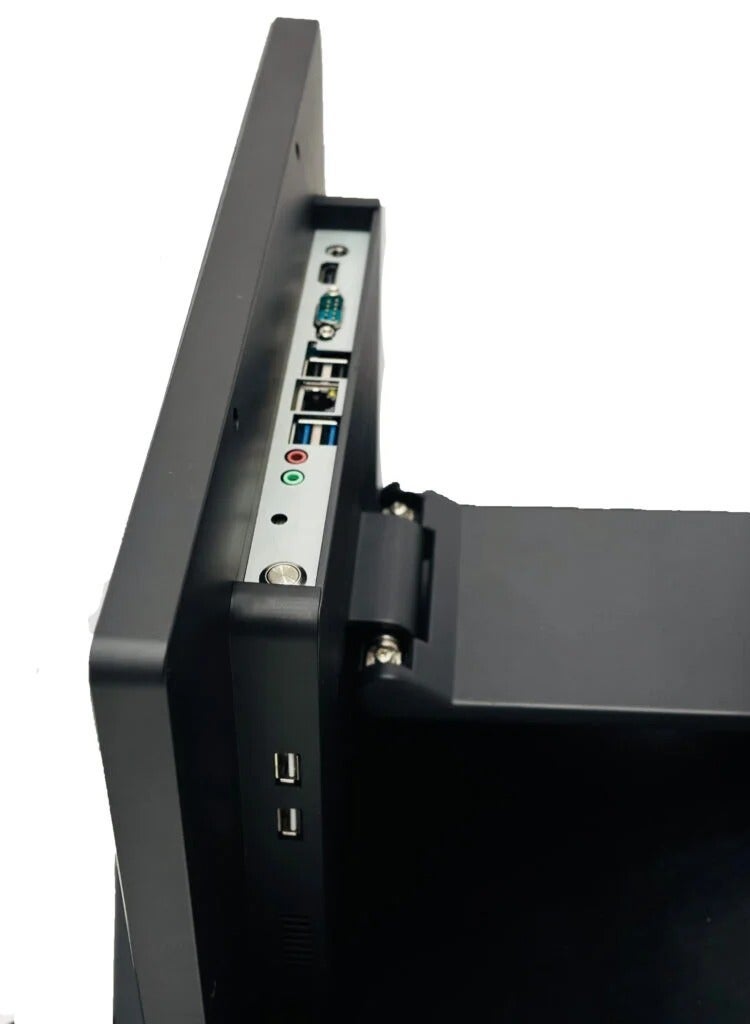 بوسبورت نظام نقاط بيع متكامل الكل في واحد POSBOLT i5 بذاكرة 4 جيجابايت وقرص صلب SSD بسعة 128 جيجابايت، شاشة لمس 15 بوصة مع طابعة نقاط بيع ودرج نقود وماسح ضوئي للباركود. - Image 2